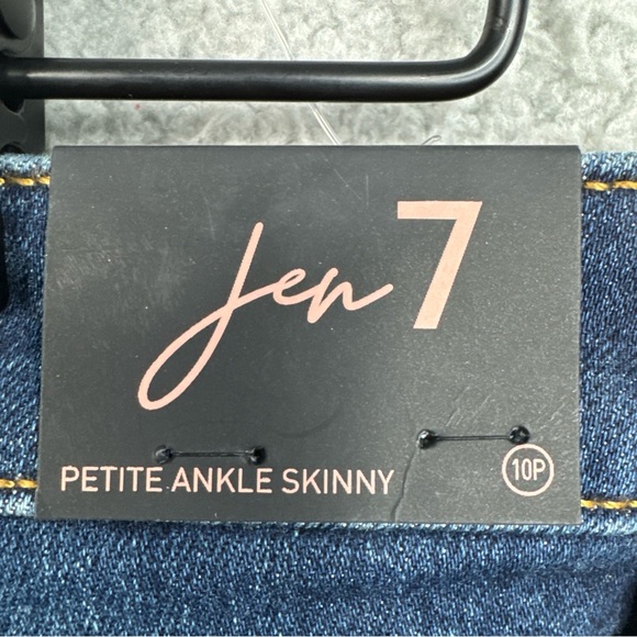 7 For All Mankind Jen7 High Rise Ankle Skinny Stitch Fit Exclusive Women 10 NWT - Picture 8 of 13